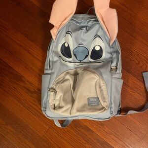 Disney Loungefly Cream and Gray Bag
